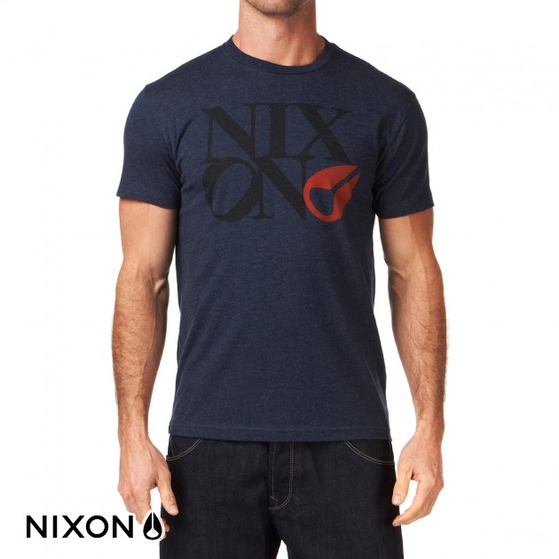 Nixon Mens Nixon Philly Too T-Shirt - Navy Heather