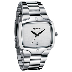 Nixon Mens Nixon Player Watch. Silver