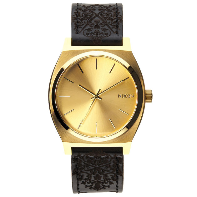 Nixon Mens Nixon The Time Teller Watch - Gold Ornate
