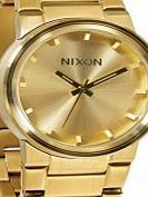 Nixon Mens The Cannon All Gold Watch