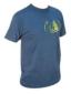 Stamped T-shirt blue heather large