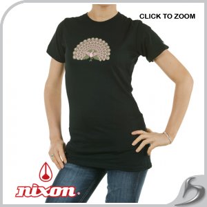 T-Shirts - Nixon India Blue T-Shirt - Black