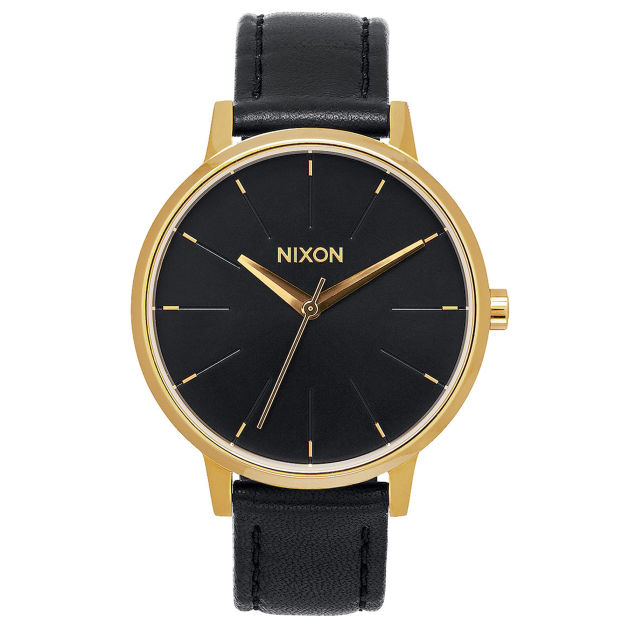 Nixon Womens Nixon Kensington Leather Watch - Gold /