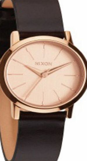 Nixon Womens Nixon Kenzi Leather Watch - Rose Gold/