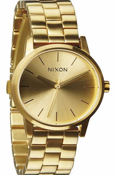 Womens Nixon Small Kensington Watch - All Gold