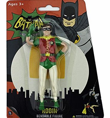 NJ Croce Batman Classic TV Series Robin Bendable Figure