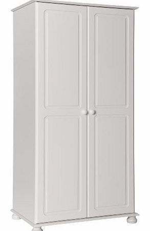 NJA Furniture Copenhagen 2-Door Robe, 186 x 89 x 57 cm, White