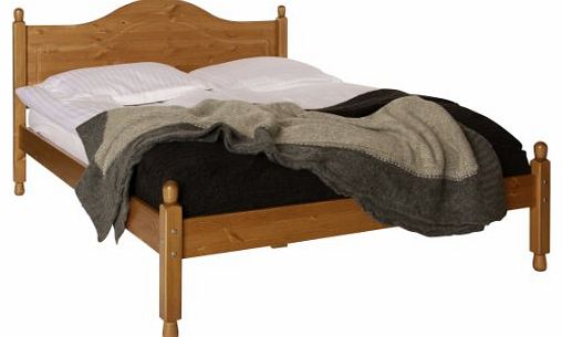 NJA Furniture Copenhagen Double Bed, 4 ft 6-inch, 95 x 200 x 147 cm, Antique Pine