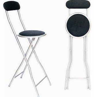 NNB NEW QUALITY FOLDING BLACK BAR STOOL CHAIR FOR PARTIES OFFICE HOME BREAKFAST STOOL