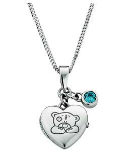 no Me to You Sterling Silver Heart Locket Pendant