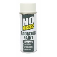 NO NONSENSEandreg; No Nonsense Radiator Paint White Satin 400ml