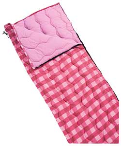 no Pink Check 300gsm Sleeping Bag