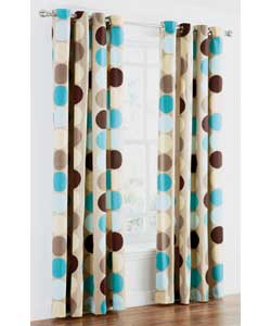 Spot Teal Curtains - 66 x 72 inches