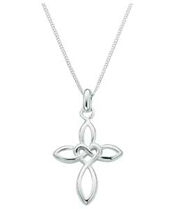 Sterling Silver Celtic Style Cross Pendant