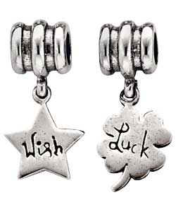 no Sterling Silver Childrens Luck and Wish Bead Charm