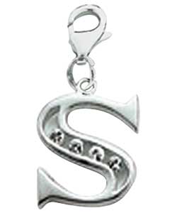 no Sterling Silver Initial Charm - Letter C