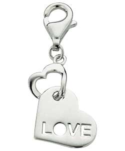 no Sterling Silver Love Heart Charm