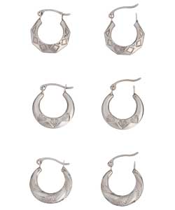 no Sterling Silver Value Pack Childrens Creoles