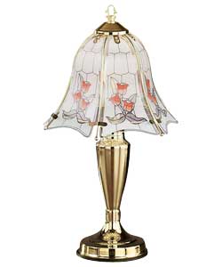 no Tulip Brass Finish Touch Table Lamp