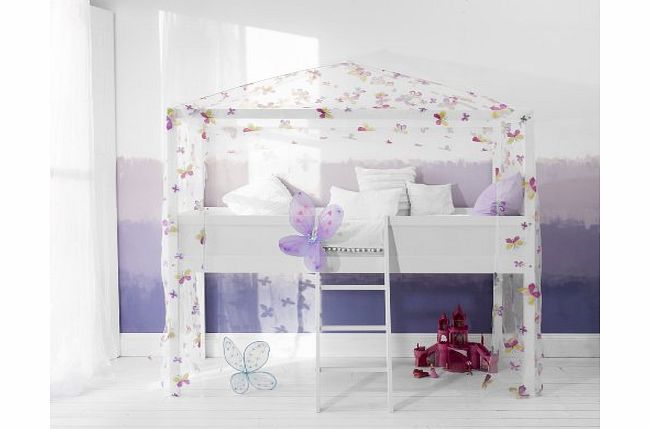 Noa and Nani Mid Sleeper Canopy Bedwith Butterfly Design
