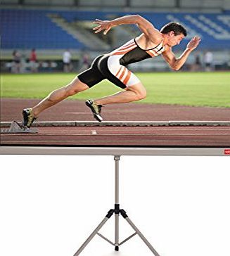 Nobo Tripod Projection Screen Home Theatre/Sports/Cinema, 16:10 Screen Format - 1500 x 1000 mm, Matte White