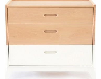 3 drawers chest of drawers - white White `One size