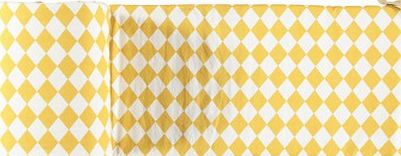 Nobodinoz Diamond Bed Bumper Mustard `One size