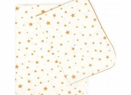 Nobodinoz Quilt cover - stars Mustard `One size