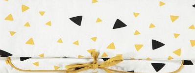Nobodinoz Yellow and Black Triangles Changing Mat `One size