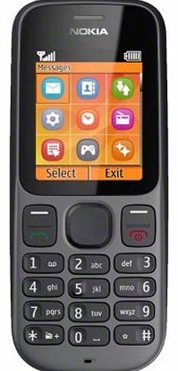 Nokia 100 RH-130 Mobile Phone / Vodafone / Pay As You Go / PAYG / Pre-Pay - Black