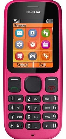 Nokia 100 Vodafone Pay As You Go Mobile Phone (No Credit, Pink)