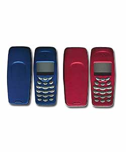 Nokia 3410 Blue and Red Fascia Twin Pack