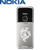 Nokia 6300 Back Cover With Lazer Etched Design - Silver
