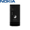 Nokia 6500 Slide Back Cover With Lazer Etched Design - Black