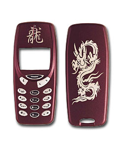 Nokia Burgundy Chinese Dragon Fascia