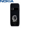 Nokia E51 Back Cover With Lazer Etched Design - Black