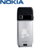 Nokia E51 Back Cover With Lazer Etched Design - Silver