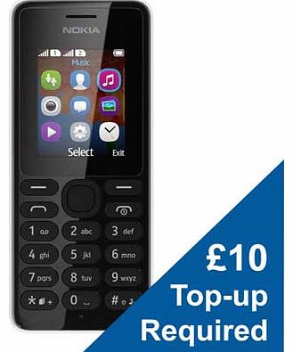Vodafone Nokia 108 Mobile Phone - Black