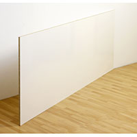 Non-Branded Breakfast Bar Back Panel Freestyle Gloss White