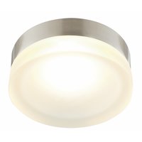 Capella Ceiling Light Brushed Chrome and Frosted