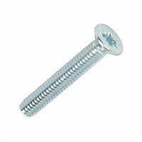 Non-Branded CSK Machine Screw BZP M4 x 25mm Pack of 500