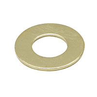 Non-Branded Flat Washers Brass M8 Pack of 100