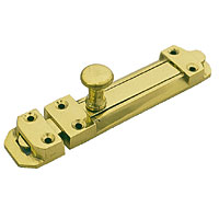 Heavy Door Bolts 150mm Polished Brass