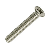 Machine Screws Countersunk A2 Stainless Steel M4 andtimes; 8mm Pack of 50
