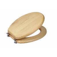 Non-Branded Natural Pine Solid Wood Toilet Seat