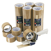 Non-Branded Parcel Tape and Dispenser 36 Rolls