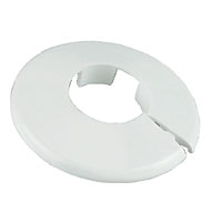 Non-Branded Pipe Collar 15mm White Pack of 10