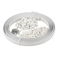 PVC Curtain Track White 5m