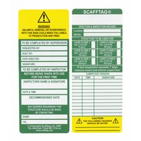 Non-Branded Scafftag Standard Inspection Inserts Pack of 10