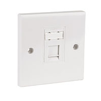 Non-Branded SINGLE KEYSTONE JACK FACEPLATE